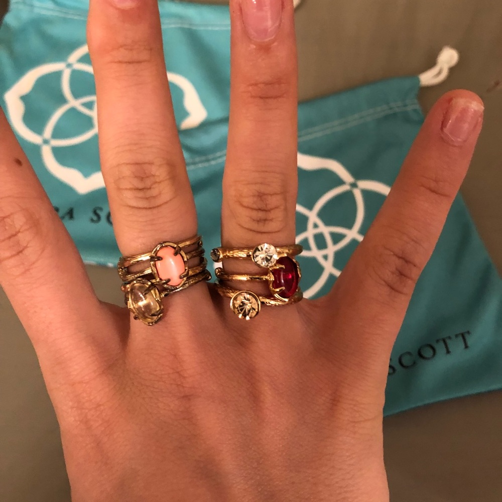 Kendra Scott Stackable rings (7 of them)